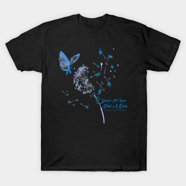 Spread The Hope Ovarian Cancer Awareness T-Shirt by Bensonn